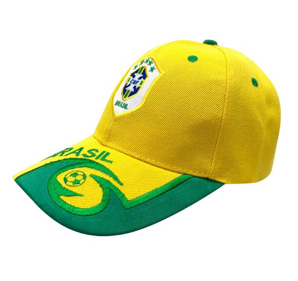 Brazil National Yellow Soccer Cap